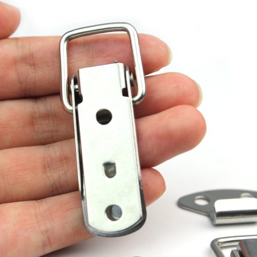 4 Set Stainless Spring Loaded Toggle Case Box Chest Trunk Latch Catch Clamp Clip