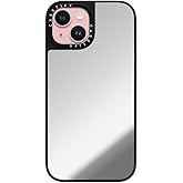 CASETiFY Mirror iPhone 15 Case [Reflective / 4.9ft Drop Protection/Compatible with Magsafe] - Silver On Black