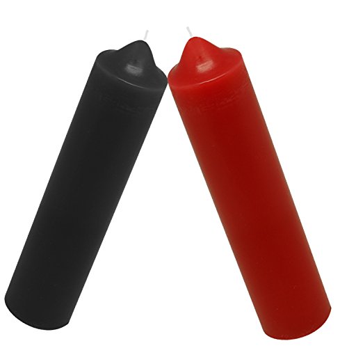 Low Temperature Candles,Romantic Candles for Couples (2PCS) (Black+Red)