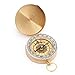 SUNFUNG Copper Clamshell Compass Waterproof Luminous Compass Camping Gear Survival Gear