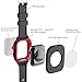 Apple Watch Series 4/5 Case 44mm, iWatch 4 44mm Waterproof Case with Screen Protector 44mm Case Shockproof Full Body Rugged 2 TPU Soft Band with Case for Apple Watch Series 5/4 44mm (Black&Red)