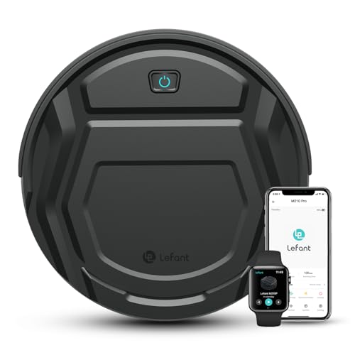 Lefant M210P Staubsaugerroboter, 2200 Pa, Laufzeit 120 Minuten, Steuerung über App/WLAN/Alexa, Teppichmodus, ultraschlank (7,8 cm) – ideal für Tierhaa