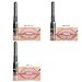 Matte Liquid Lipstick Lip Liner Set, QiBest 3 Pcs Double End 2 in 1 Naked Color Waterproof Long Lasting Durable Non-Stick Cup Lip Gloss Makeup Kit (Nude)