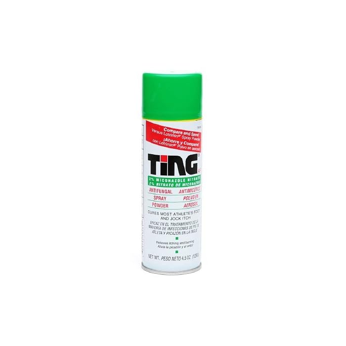 Ting Maximum Strength Athlete's Foot Spray, 4.5 Ounces each (Value Pack of 2)