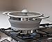 Gourmia GCP9935 1 Liter Collapsible Pot – Stainless Steel, Silicone and Glass Lid – for Gas and Electric Stove Cooking – Great for RV, Outdoors, Hiking, Camping, Traveling - BPA Free