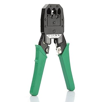 Oubao Tool RJ45 RJ11 Network LAN Cable Crimper (Green)