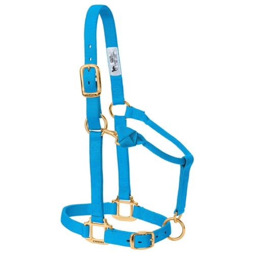 Weaver Leather Original Licol en Nylon réglable, 35-7034-HB, Bleu Hurricane, 1" Small Horse