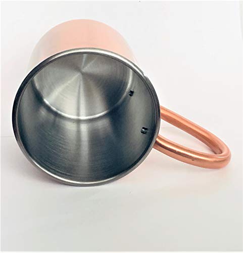 Tito's Vodka Copper/Stainless Steel Lined Mug - NEW - Set of 2