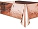 Foil Rose Gold Plastic Tablecloth, 108