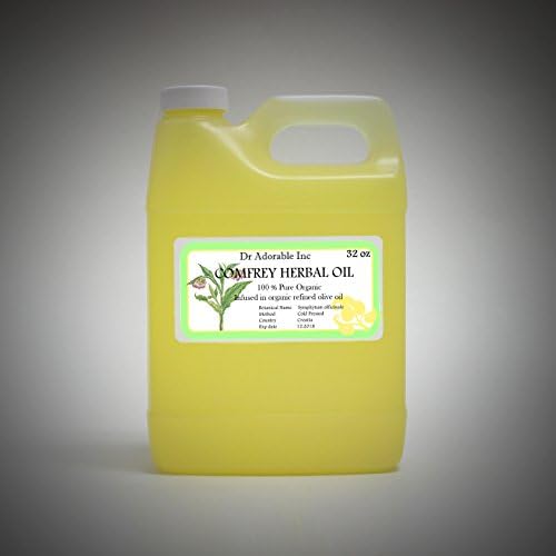 Organic Comfrey Herbal Oil Infused 100% Pure 32 Oz / 1 Quart