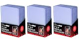 Ultra Pro 3" x 4" Super Clear Premium Toploader Card Protector | 25-Count per Pack | 3-Packs