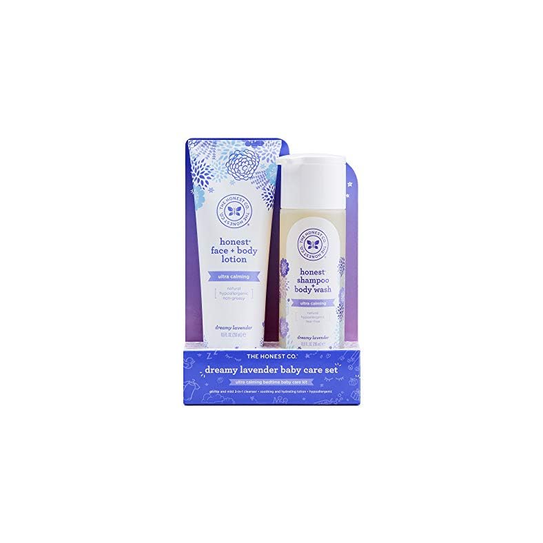 The Honest Company 2-in-1 Cleansing Shampoo + Body Wash and Face + Body Lotion Bundle | Gentle for Baby | Naturally…