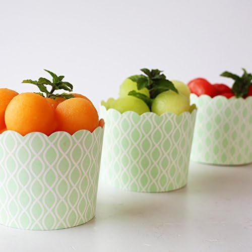 Simply Baked Paper Baking Cup 20Pack Lime with White Dot Home