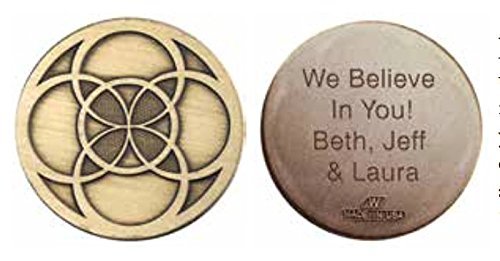 wendells Renewal Medallion Personalized Engraved Bronze Token Chip Gift Item