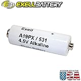 Exell Battery A19PX 4.5-Volt Alkaline Battery (White)