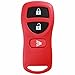 KeylessOption Keyless Entry Remote Control Car Key Fob Replacement for KBRASTU15, CWTWB1U733-Red