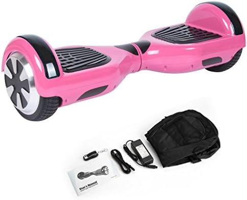 Graspwind Self Balancing Scooter 6.5" Two-Wheel Electric Scooter Built-in Bluetooth Speaker with Remote Controll and LED Lights- UL2272 Certified (Pink)