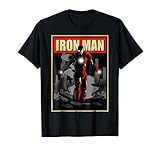 Marvel Iron Man Rise From The Ashes Deco Style T-Shirt