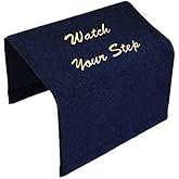 Cape Hatteras Marine Gunwale Covers - Watch Your Step (Navy, Medium 18"x38")