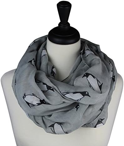 KNITPOPSHOPInfinity Penguin Loop Circle Women Scarf