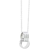 Renaiz 14K Gold Plated Necklace for Women, Dainty Hypoallergenic Chain Choker (17.5"-19.5"), Trendy Paperclip, Cubic Bead, Intertwined Circle Styles, Yellow & White Gold Jewelry, Gifts for Her