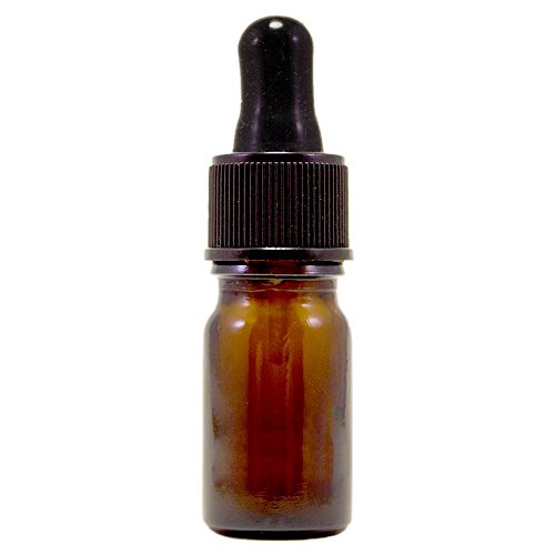 5 ml (1/6 fl oz) Amber Glass Bottle with Glass Dropper (6 Pack)