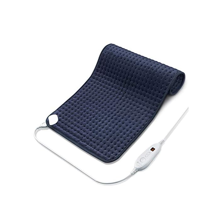 Utaxo Heating Pad for Back Pain Relief, 6 Electric Temperature Options, XXX-Large King Size Soft Touch, Machine Washable…