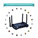 Kasda AC1200 Dual Band Gigabit WiFi Router, Long Range Wireless with High Gain 5dBi Antennas, Easy Setup via Smartphone (KW6516)