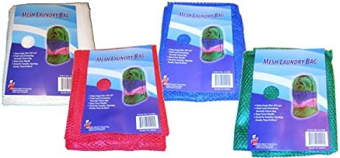 Lot of 4 Extra Large Mesh Laundry Bags W/drawstring Handle 36” X 24”