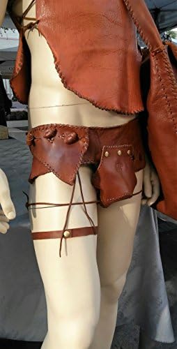 men's leather belt jockstrap and thigh ties