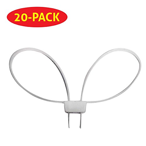 BuyCheapCables Police Nylon Double Zip Ties Handcuffs Cable Ties - Heavy Duty UV Disposable, 20-pack White - Thumbnail 5