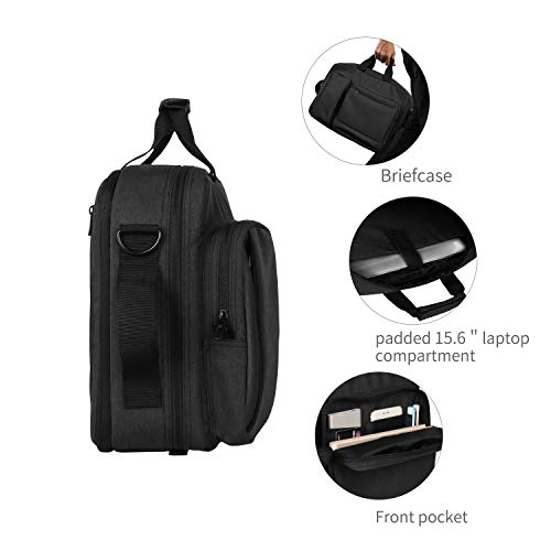 Zpoint X1 Large Briefcase & Backpack Convertible Hybrid, Fits 17” Laptop, Water-resistant Business Traveling Shoulder Bag for Men/Women, (Plus 2\