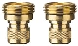 Nelson 853354-1001 Male Brass Hose Quick Connect Adapters - 2 per Package (50335)