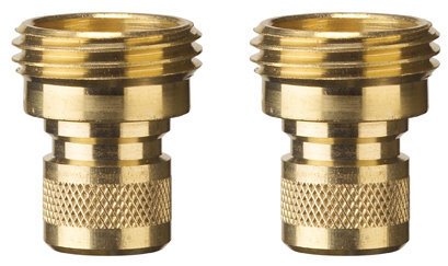 Nelson 853354-1001 Male Brass Hose Quick Connect Adapters - 2 per Package (50335)