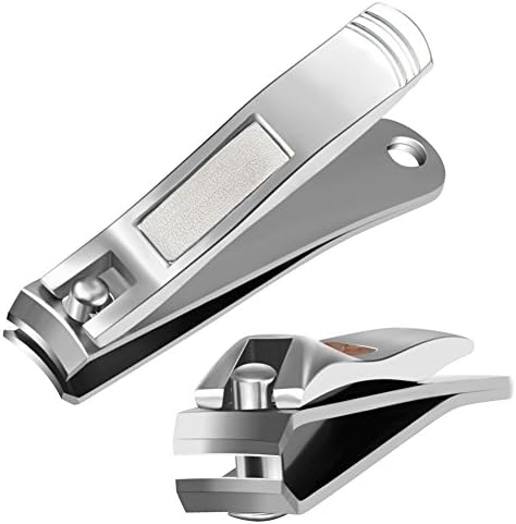 Nail Clippers Set Fingernail and Toenail Clippers Cutter Set | Sturdy Stainless Steel Nail Clipper Best Nail Care Tool with Gift Box (Set of 2)