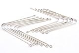 High Grade Stainless Steel Tongue Cleaner Set of 12