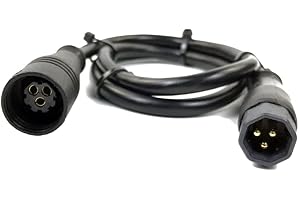 Fibroxify 9 Pin Wheel Hub Motor Cable 60cm EBike Motor Cable Female to Male Connector for E-Bike Accessories,1Pc