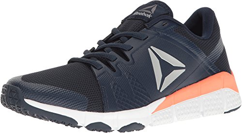 Reebok Women's Trainflex Training Shoes, Collegiate Navy/ White/ Stellar Pink/ Metallic Silver/ Grey, 5.5 D US