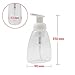 Homder Foaming Soap Dispensers Pump-Bottles Empty Bottles Hand Soap Liquid Containers-300ml (10 oz) Pack of 3
