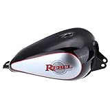 Iglobalbuy 3.4 Gallons Motorcycle Fuel Gas Petrol Tank For Honda Rebel CMX250 1996-2014