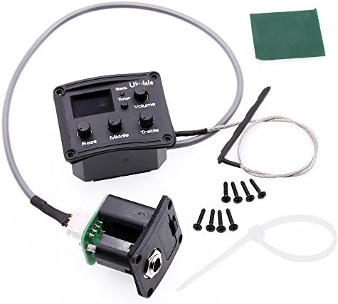 KITARA Ukulele UKE Guitar 3 Bands EQ Equalizer Preamp Amplifier Chromatic Tuner Piezo Pickup (pack of 2)