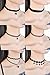 FIBO STEEL 12 Pcs Leather Chain Necklace for Women Girls Choker Necklace Velvet Length Adjustable