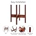 MoonLa Plant Stand Mid Century Wood Flower Pot Holder Display Potted Plant Holder Rack Rustic Planter Stand Up to 10 Inch (Plant and Pot NOT Included), Brown