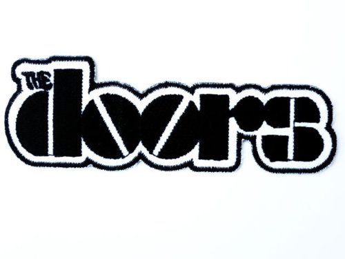 THE DOORS Classic Logo Iron On Embroidered Patch 4.2