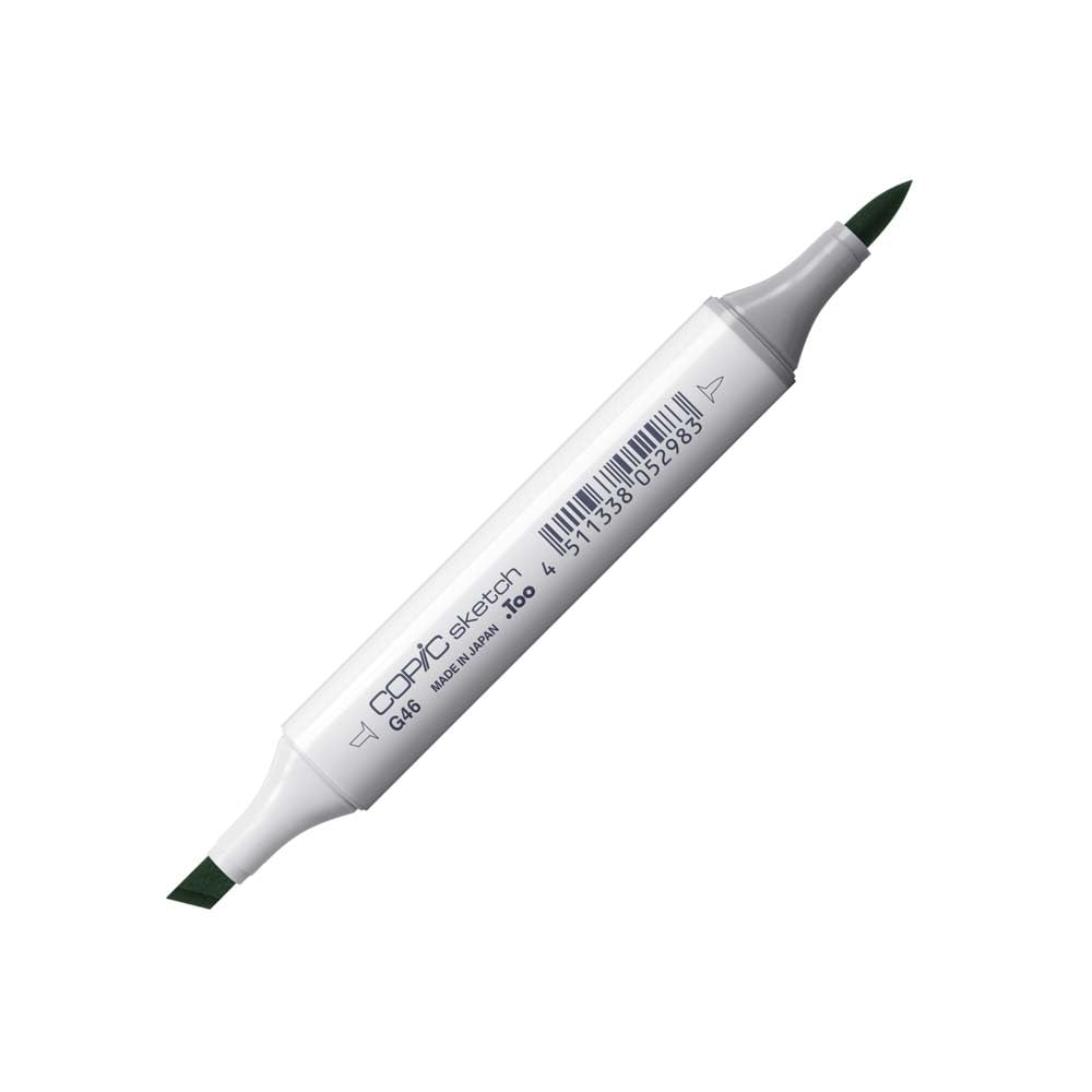 COPIC Sketch Marker Type G - 46 Mistletoe Professional Brush Marker Alcohol Based with a Super Brush Tip and a Medium Broad Tip