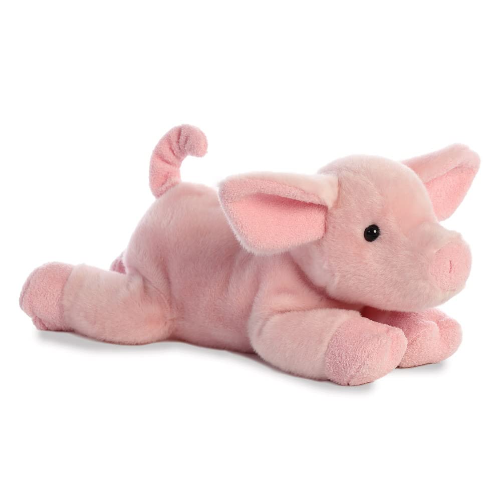 Aurora, 31588, Flopsies Pickles Piglet, 12In, Soft Toy, Pink, 34 cm x 14 cm x 14 cm