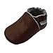 Mejale Baby Shoes Soft Soled Leather Moccasins Anti-skid Infant Toddler Prewalker