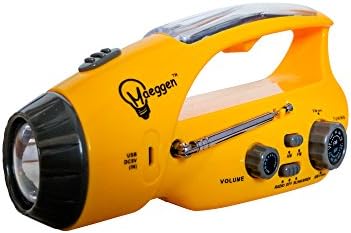[UPDATED] Solar Hand-Crank Emergency Weather LED flashlight radio AM/FM channels/phone charger – Maeggen. Rechargeable batteries for emergency light, radio or powering your phone.