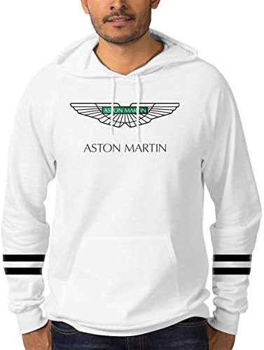 TTDGHHJ Aston Martin Logo Men's Cotton Pullover Hoodie,Kangaroo Pocket Sweater