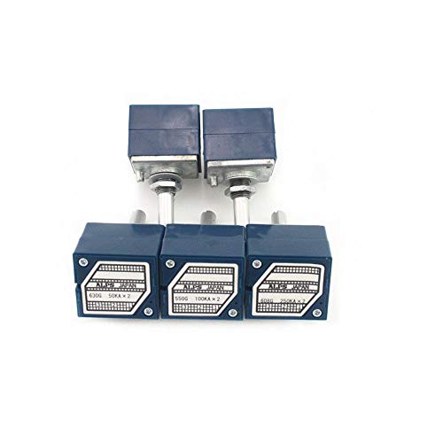 FidgetFidget ALPS RK27 50K Slotted Dual Volume Potentiometer 50KAX2 6Pin - Thumbnail 3
